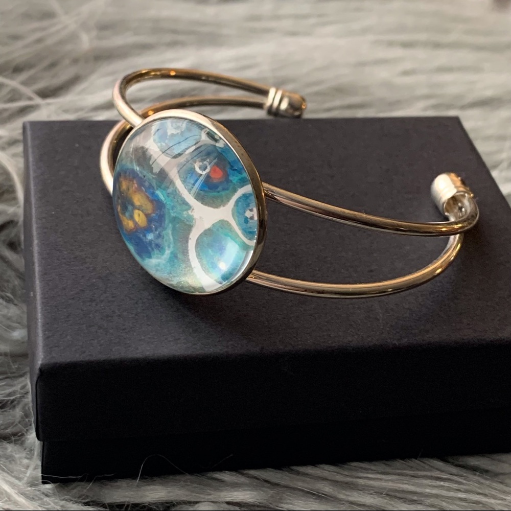 🎨Fluid Art Bracelet-Ocean Sunrise Kiss